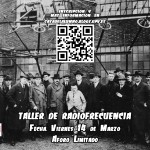 Cartell del taller de radiofreqüència del divendres 14 de març