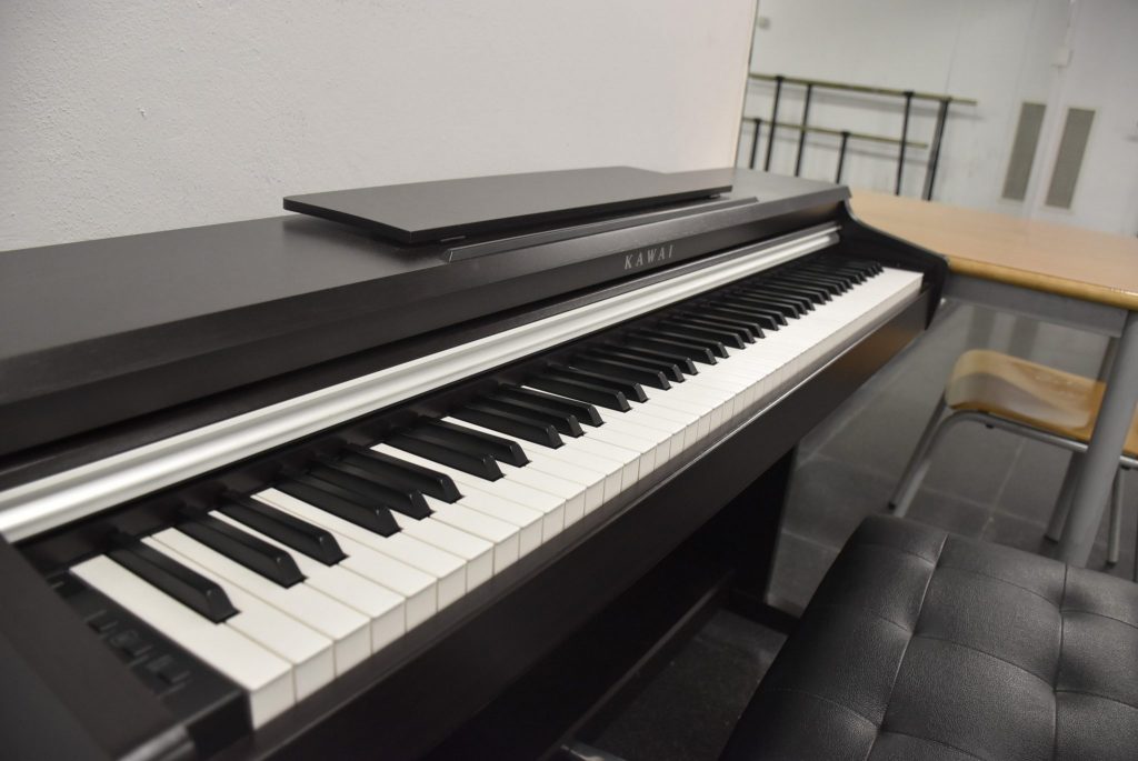 Piano in the rehearsal room, detail
