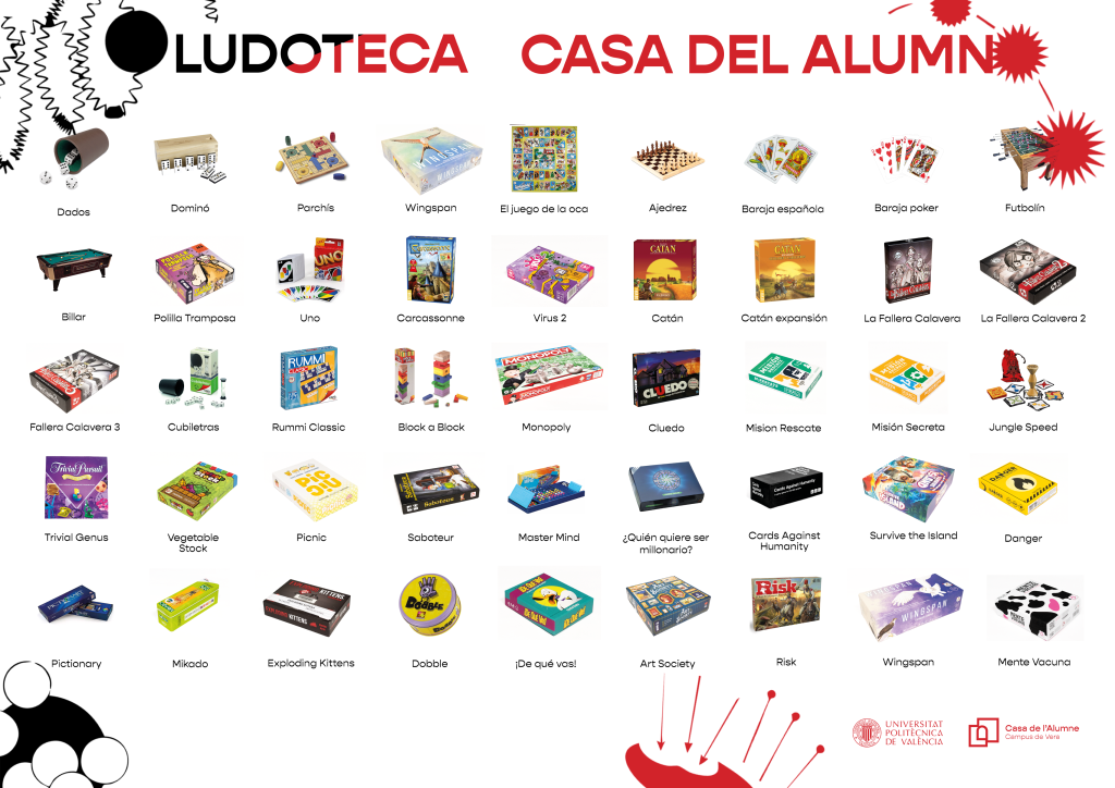 2025 games library poster listing the available games